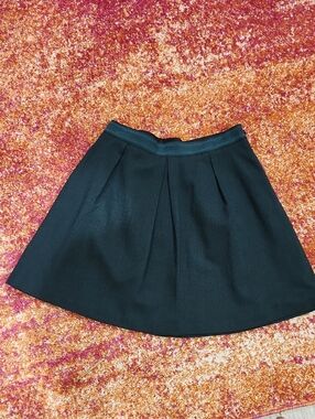 Like NEW! The Limited Green Wool Circle Skater Skirt